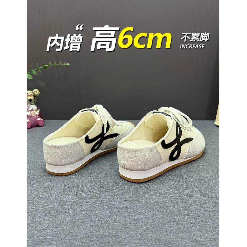 包头拖鞋女外穿2025新款春夏拼色德训鞋运动休闲阿甘鞋一脚蹬半托