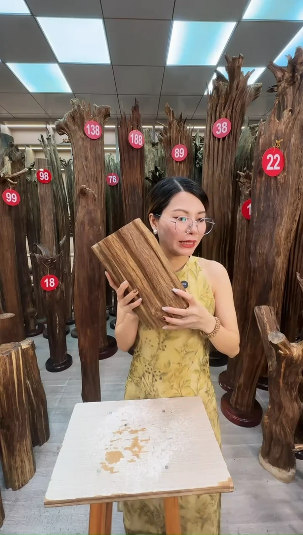 沉香碎屑沉香原料摆件工艺品一百以上带底座沉香