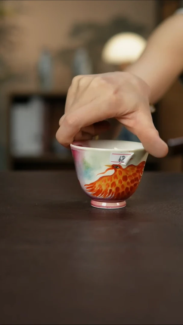 杯景德镇陶瓷杯碗柴烧多人微瑕