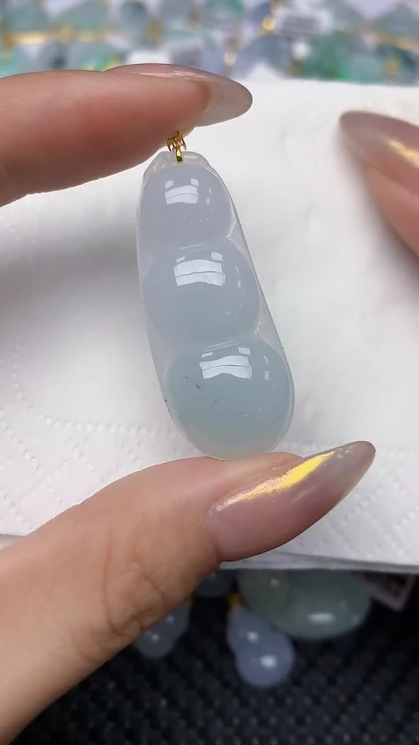 【闪购商品】翡翠颈饰18K金镶嵌天然翡翠A货