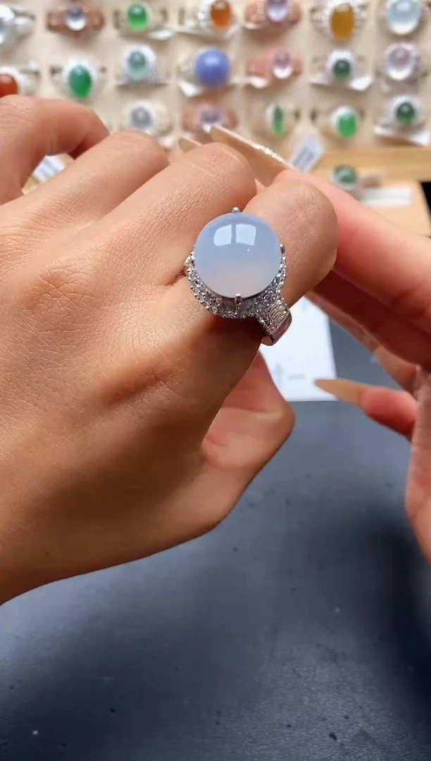 未镶嵌戒指翡翠缅甸天然A货翡翠1 7-4