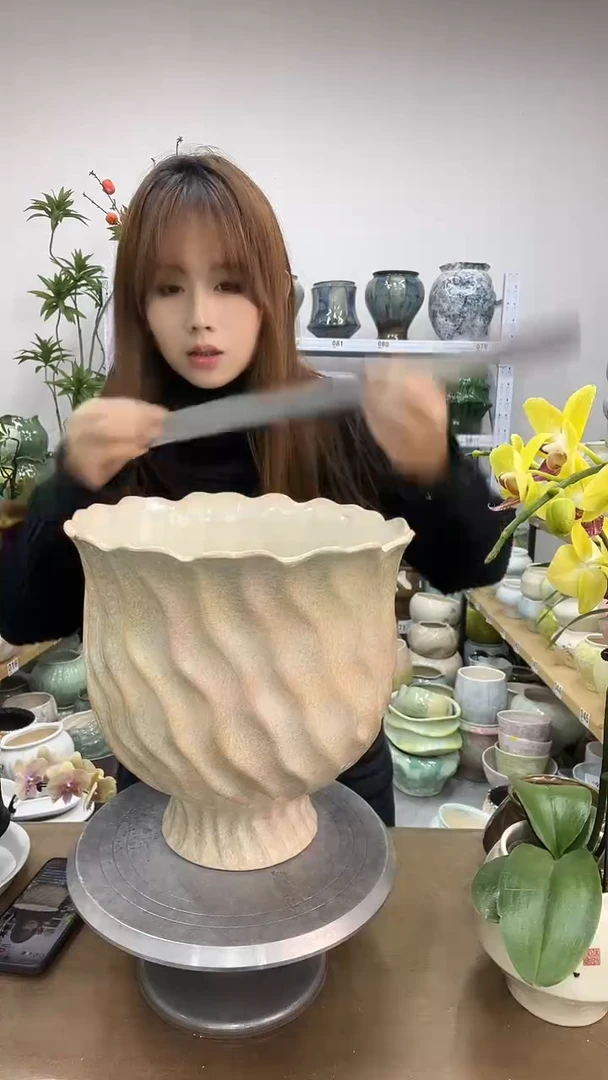 1.24陶瓷花盆直播链接高.  30    口  30