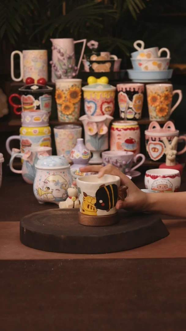 杯子景德镇原创手作陶瓷