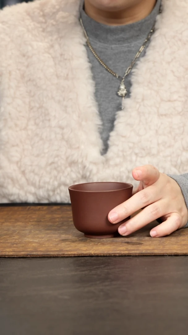 茶壶紫砂紫泥品茗杯120cc