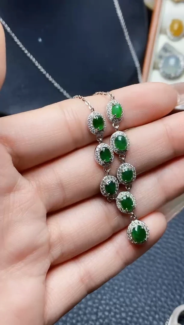 银S925镶嵌戒指翡翠0778