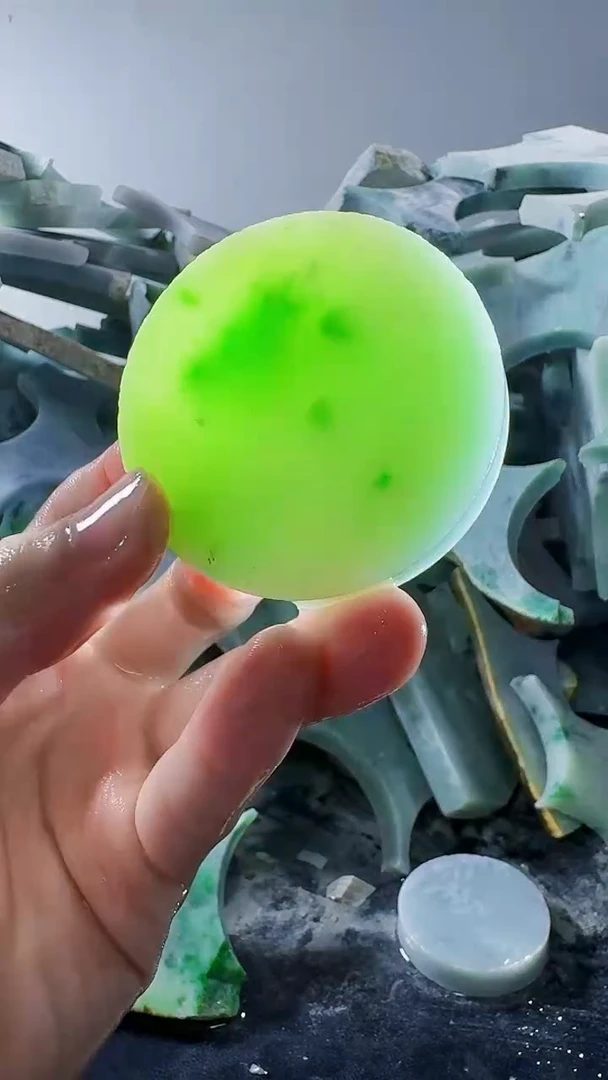裸石翡翠缅甸翡翠A货文695