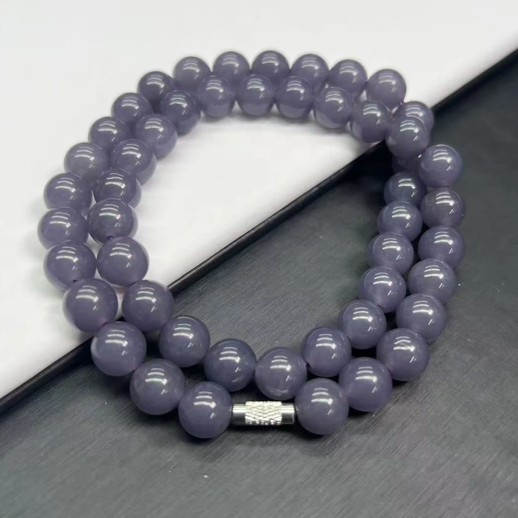 a283烟紫妈妈链10mm手串手链百搭