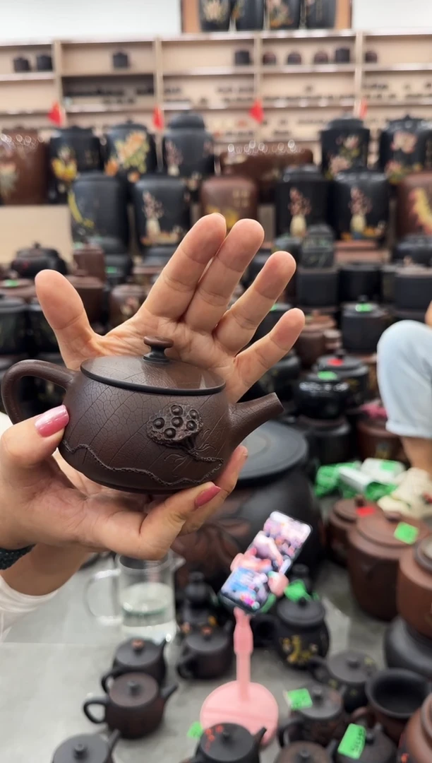 罐瑕疵 菩提纹莲蓬汉瓦壶