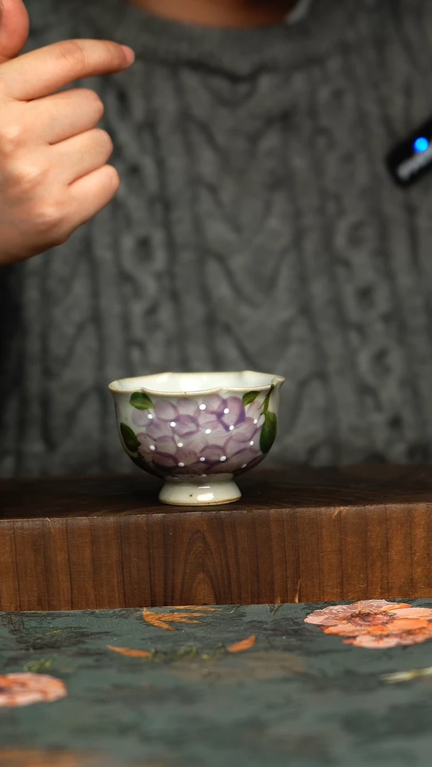 杯釉下彩手工手绘同款陶器