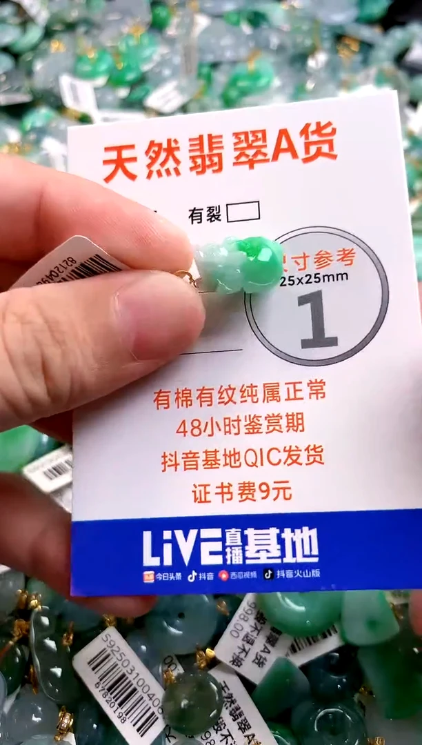 颈饰18K金镶嵌翡翠0315312575