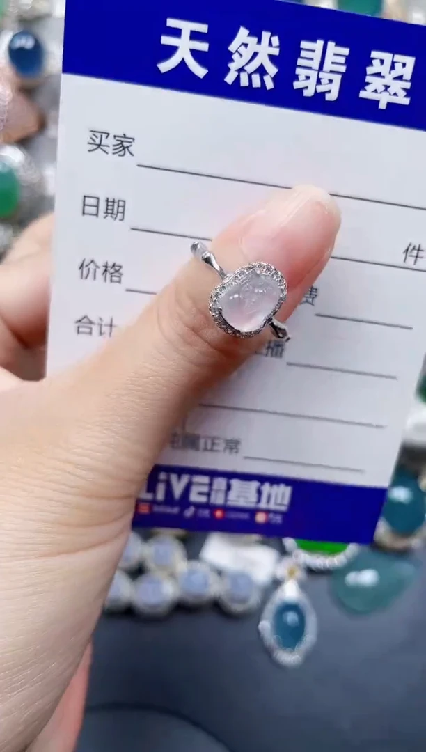 银S925镶嵌翡翠耳饰619