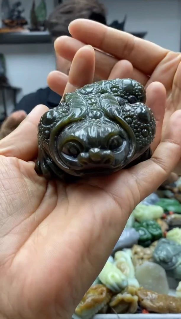 和田玉未镶嵌摆件1