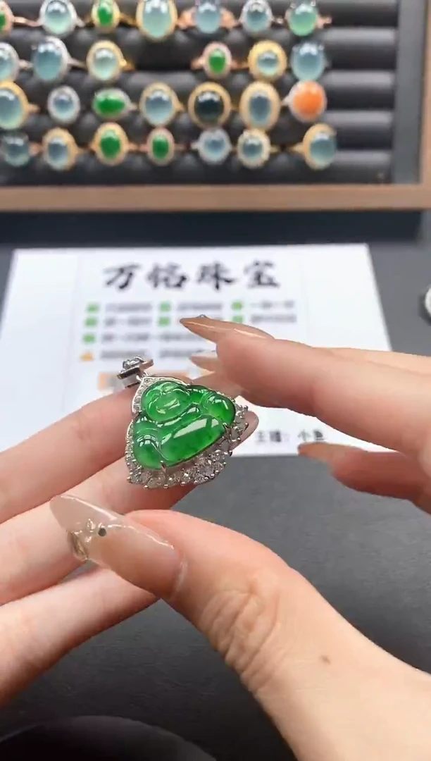 银S925镶嵌戒指翡翠51511