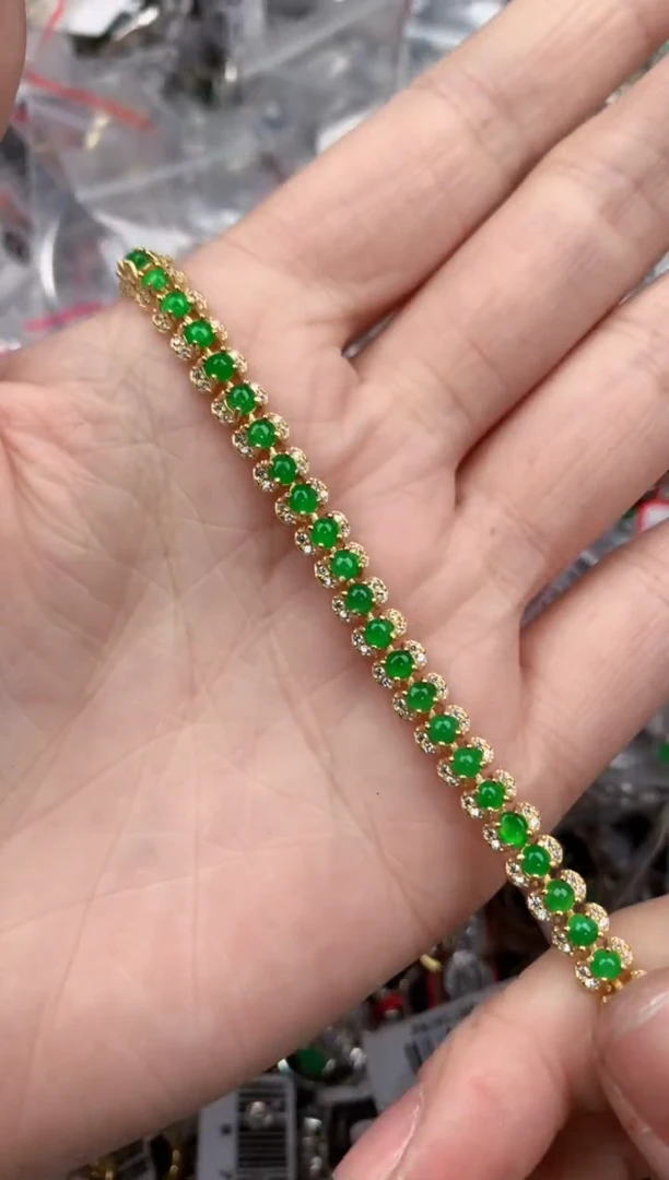 银S925镶嵌戒指翡翠10            2