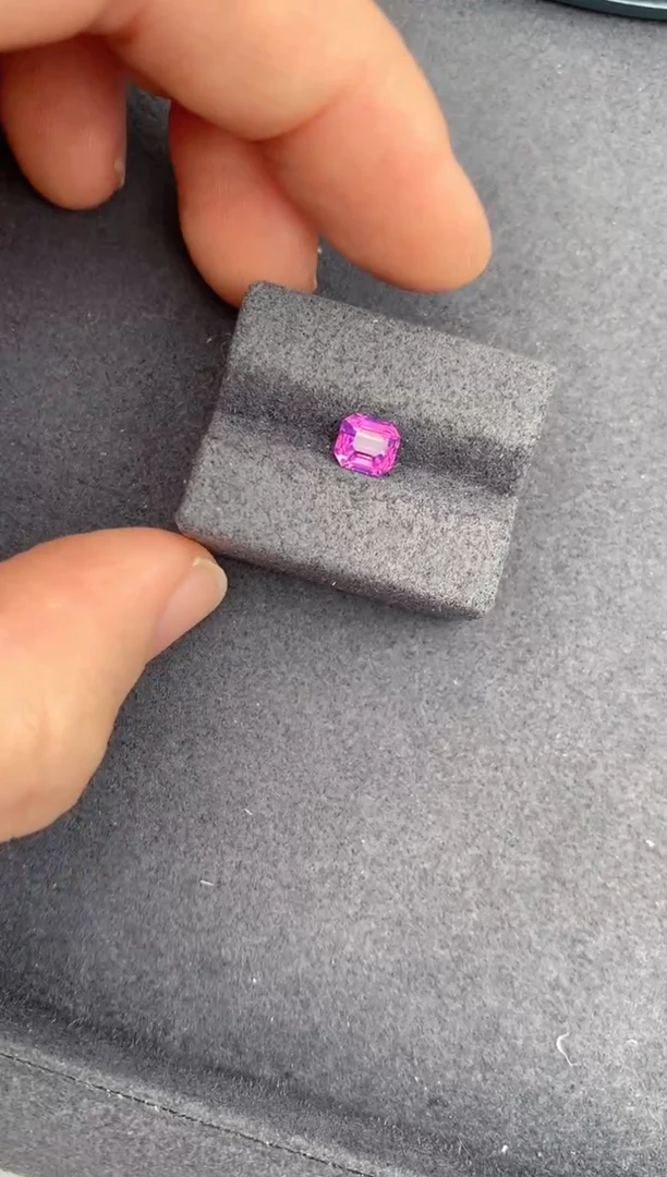 裸石彩色蓝宝石1.1ct粉蓝宝 DF