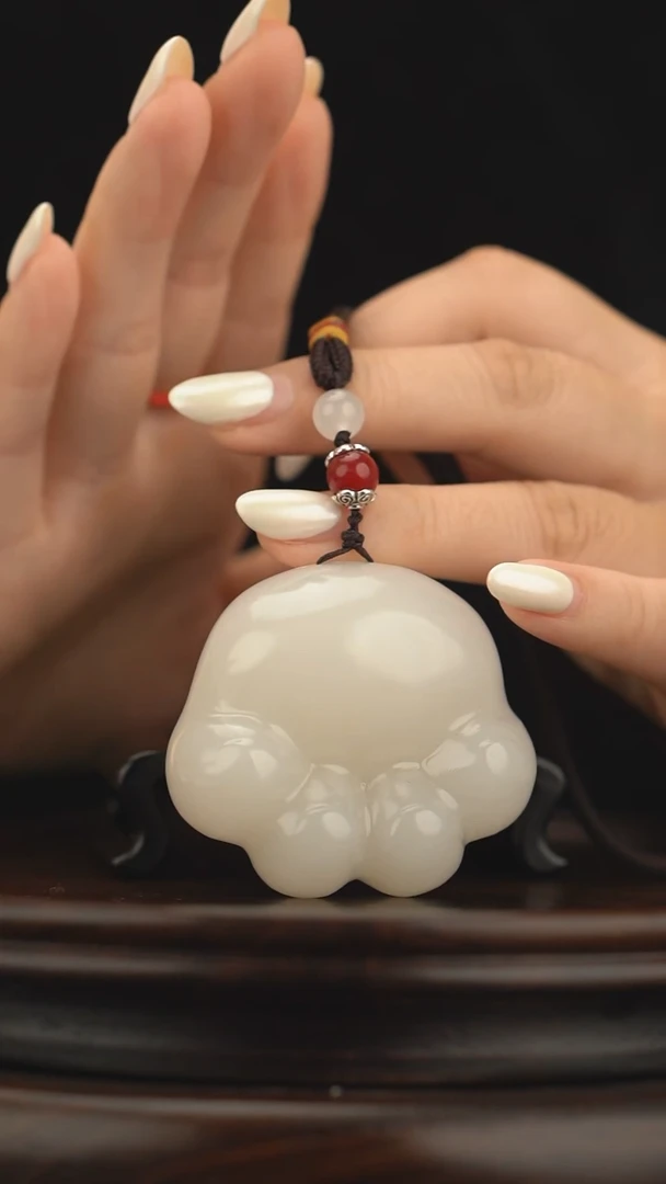 玉【小猫爪】天然玉石手把件