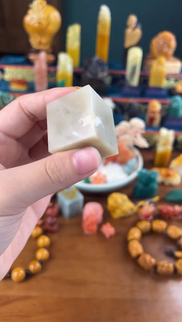 老挝石杜陵体六面平素章3*3*3