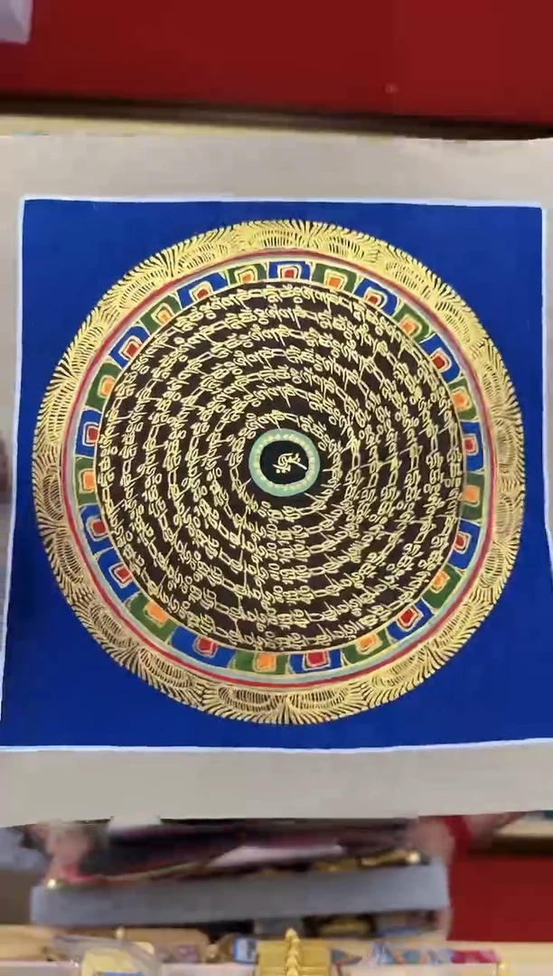 吊坠坛城-热贡纯手绘娜娜