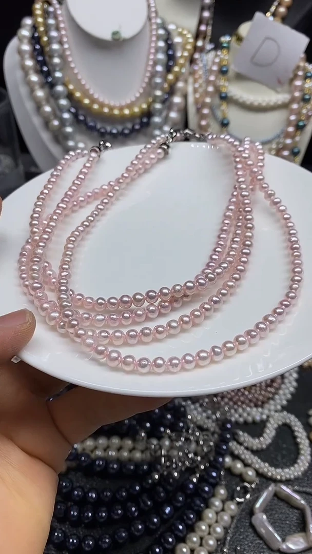 淡水珍珠未镶嵌颈饰多人