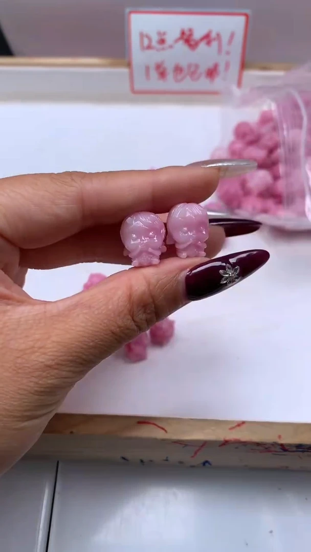 未镶嵌散珠拼合珍珠（马贝珠）E942紫女皇贝龙女15*12*10mm3个6.8元