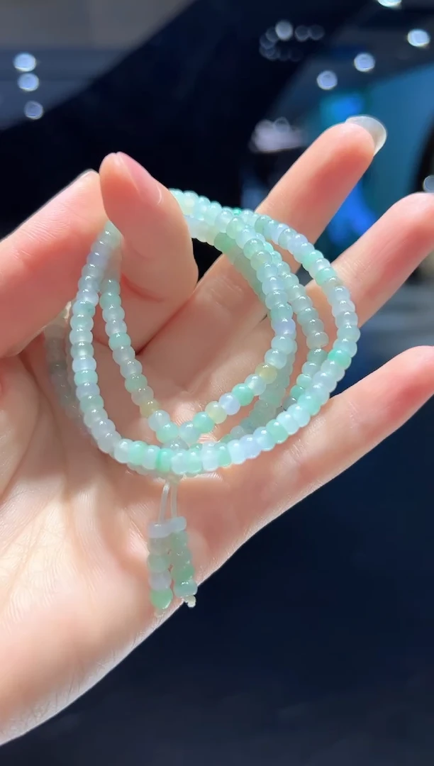 翡翠未镶嵌项链26【】