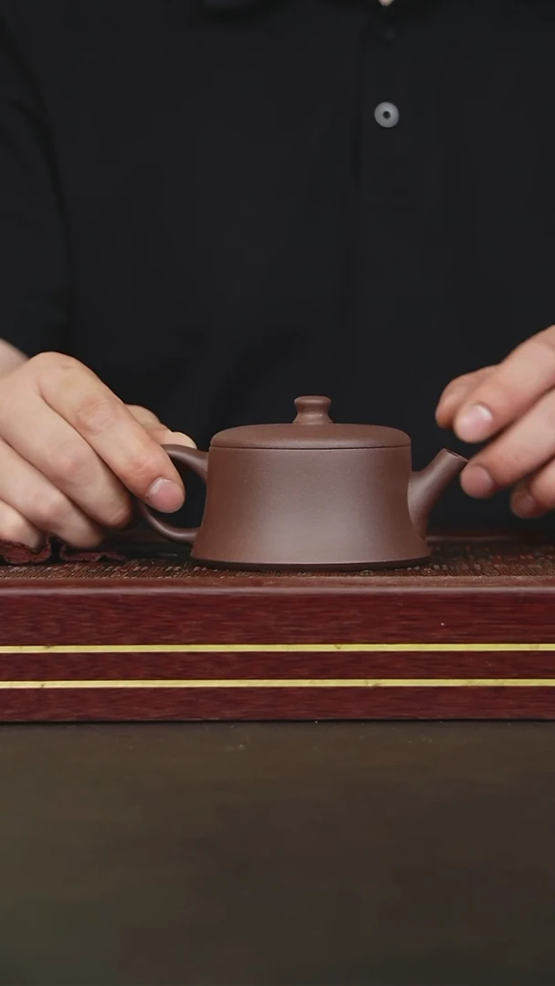 茶壶紫砂MB 紫泥 云柱壶 150cc