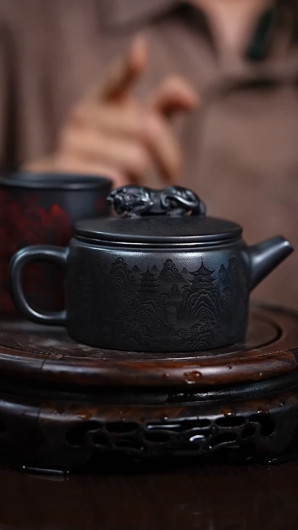 茶壶紫砂宜兴知衍传器原矿全手10+杯子