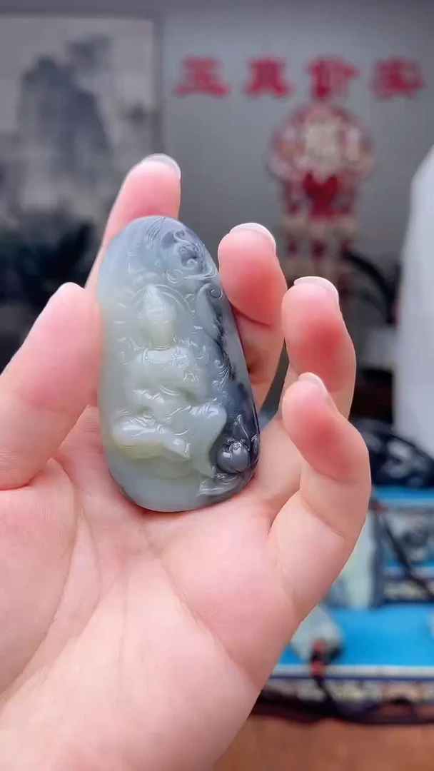 和田玉未镶嵌挂件1