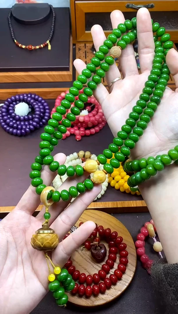 【闪购商品】白玉菩提手串绿菩提108颗香囊跑环