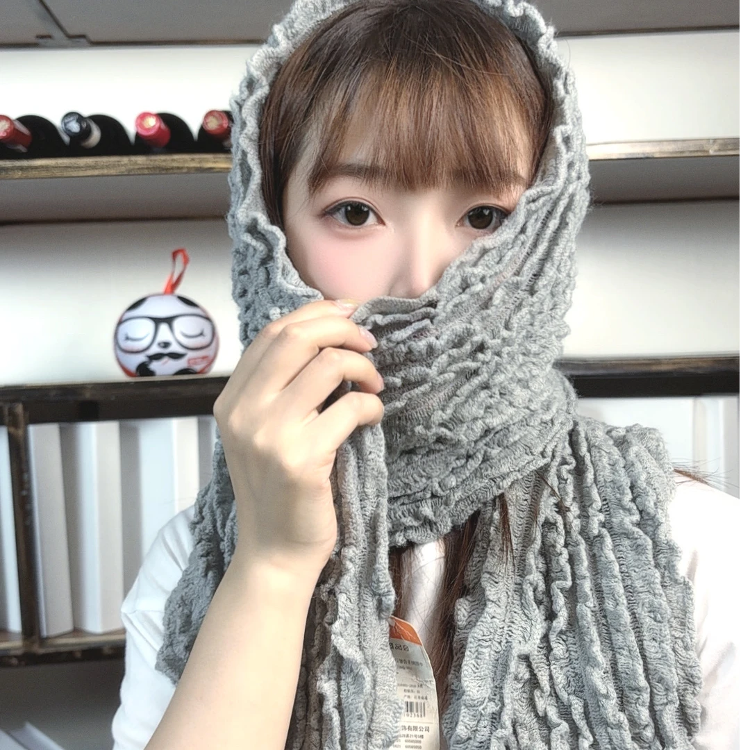 文艺复古百搭中国风围巾拍一发三