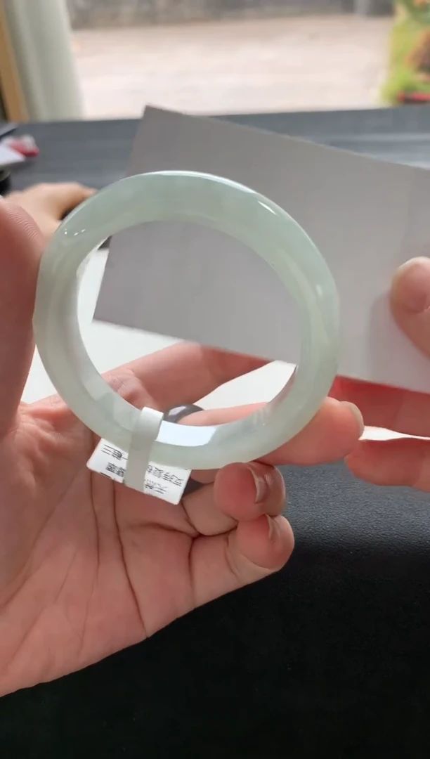 【闪购商品】翡翠手镯未镶嵌53.6正圈买断A1899