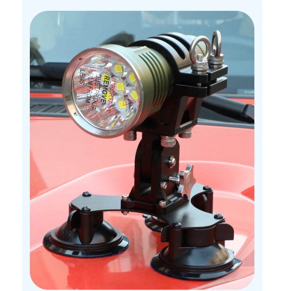 MATEMINCO户外专用快拆车载吸盘支架适用于MT001/MT007等手电系列