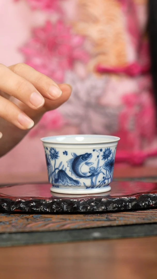 【闪购商品】望月怀古 鱼藻直口杯