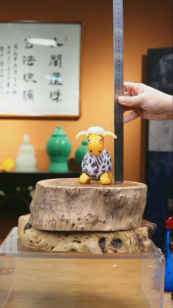 手工艺品琉璃咩咩羊