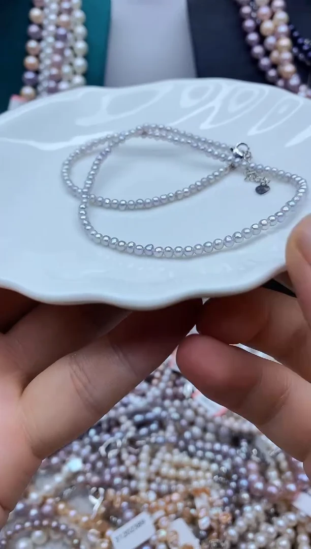 淡水珍珠未镶嵌项链珍珠项链
