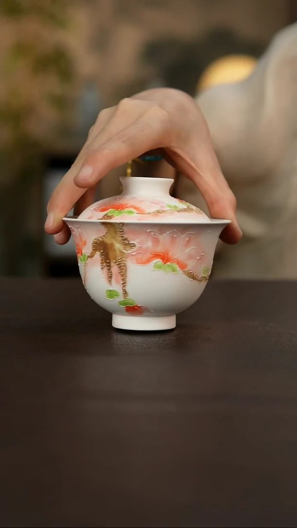 杯景德镇陶瓷杯碗柴烧多人