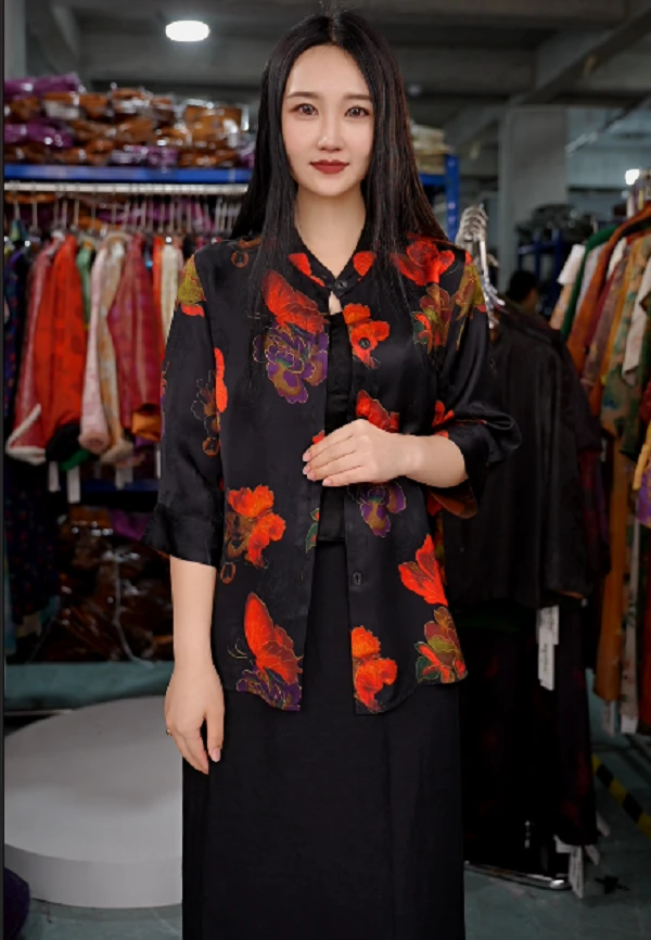 0093国风气质显白洋气提花外套新中式