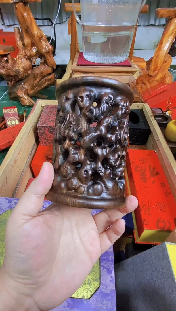 木质镂空笔筒直播推荐直播推荐