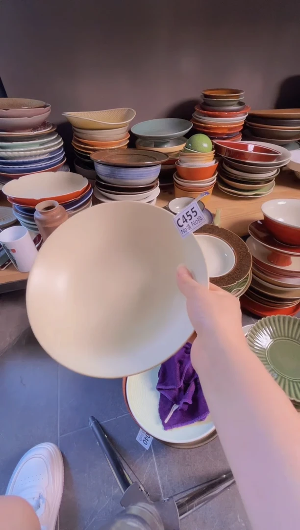 碗c455微暇福利8.5寸平底面碗