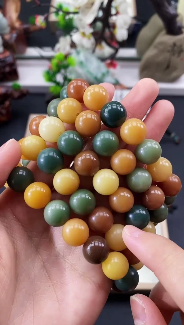 颈饰未镶嵌翡翠天然菩提手串随机发一件