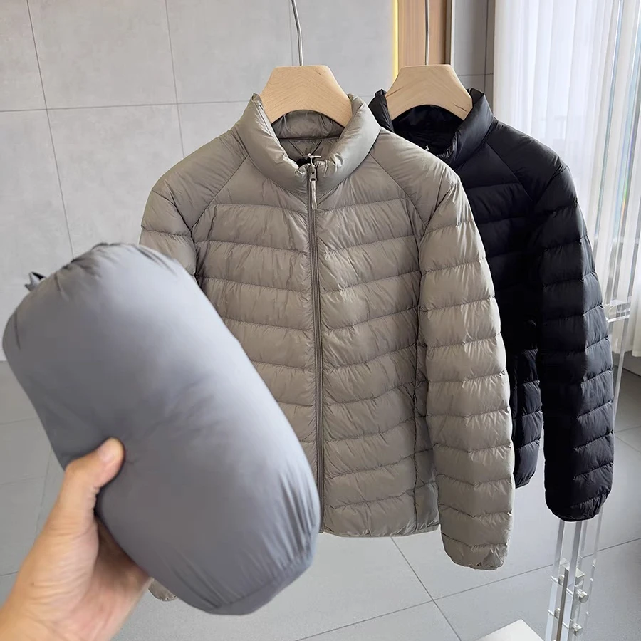 【轻薄90羽绒服】男士冬季穿搭轻薄羽绒服防风防水内穿排骨羽绒服男