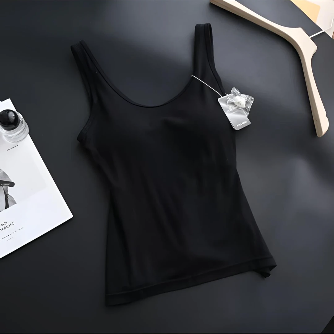 内衣文胸内搭打底免穿胸罩文胸一体上衣带胸垫背心