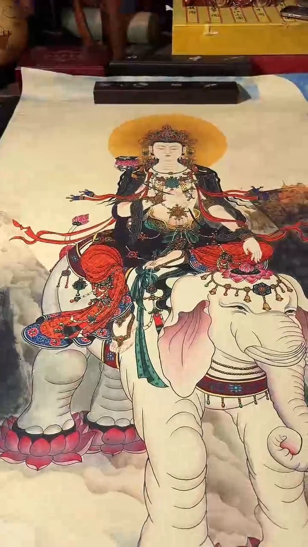 卷轴画藏式珍藏彩绘艺术馆162