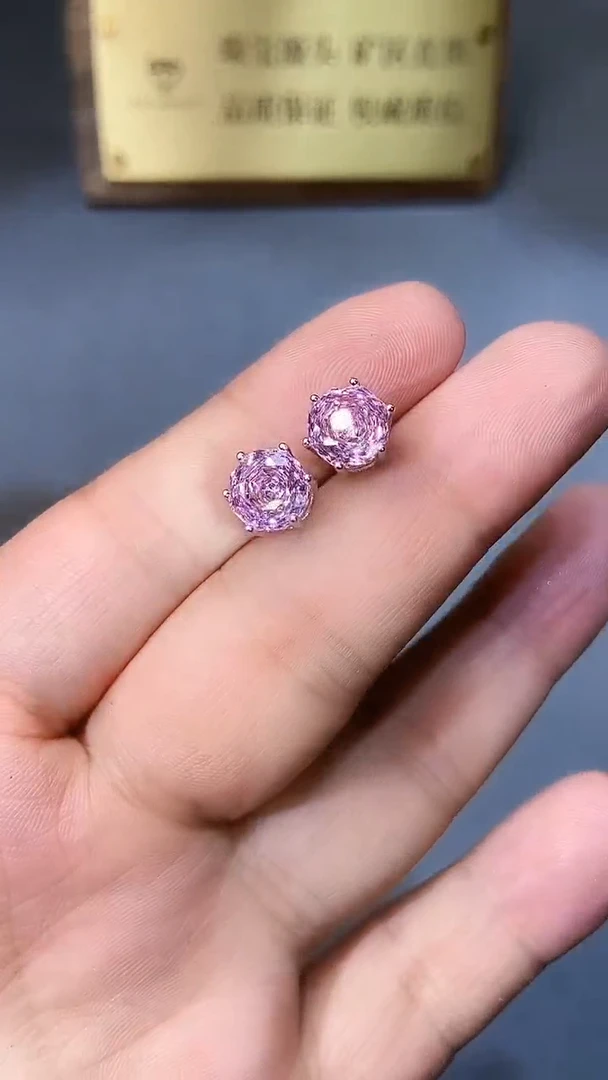 【闪购商品】水晶耳饰银S925镶嵌35444