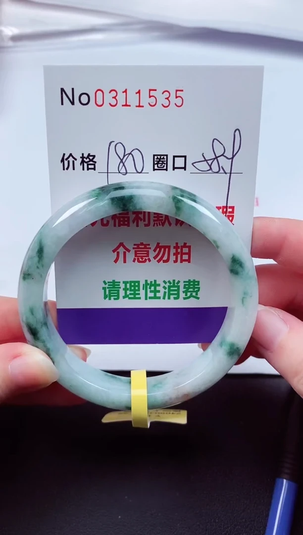 翡翠手镯未镶嵌 0311535
