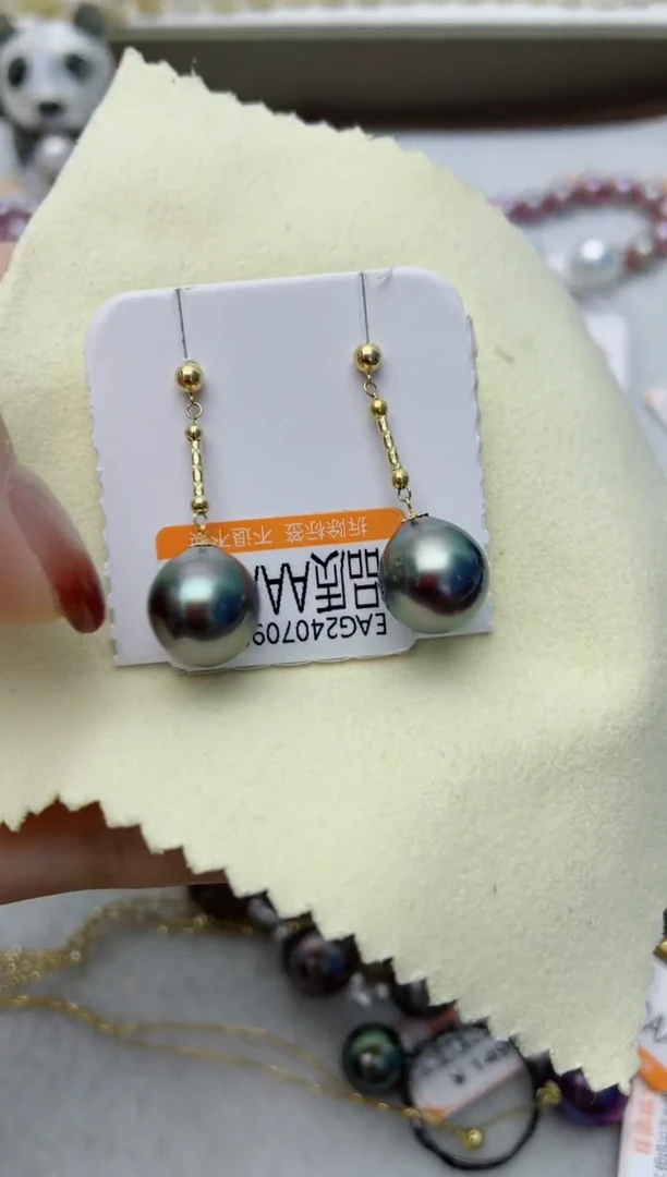 【闪购商品】海水珍珠耳饰18K金镶嵌W76