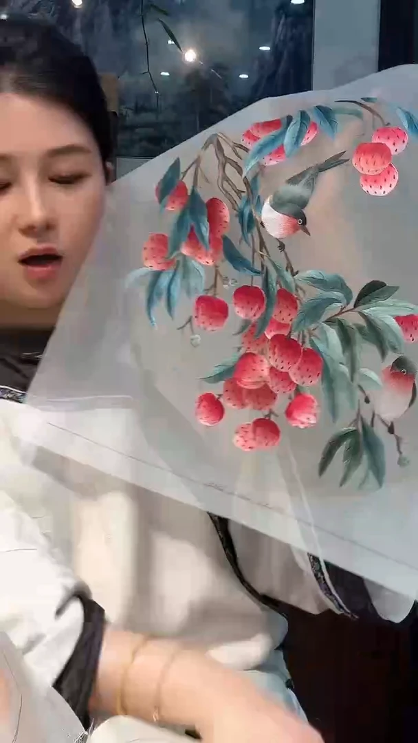 刺绣非遗苏绣手工刺绣绣片