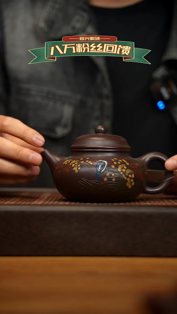 茶壶紫砂宜兴原矿 紫砂手工紫砂壶容量300cc