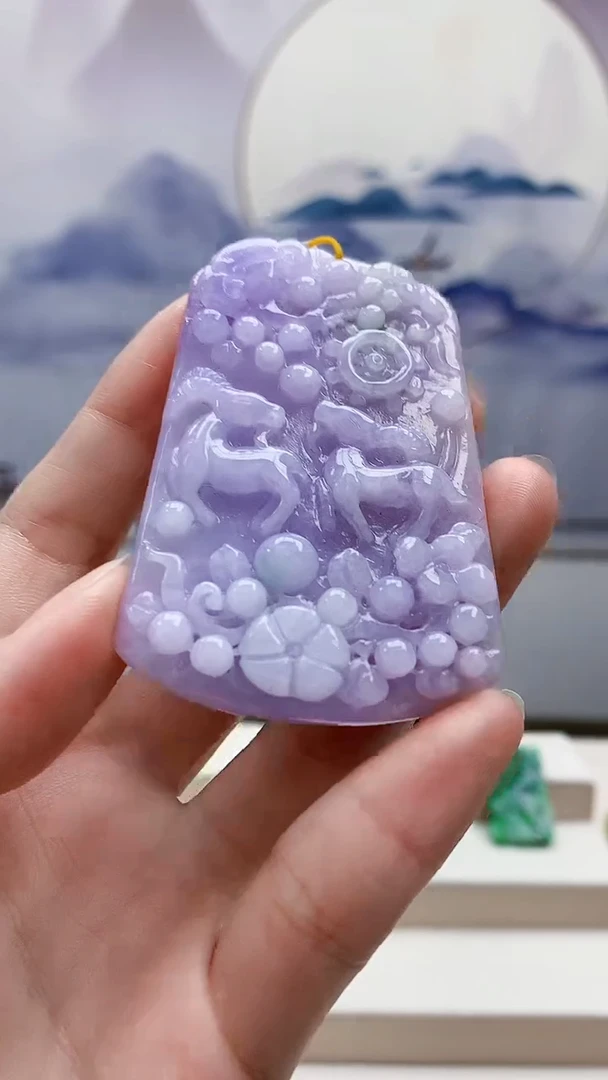 未镶嵌定制翡翠4812ry-毛货挂件99