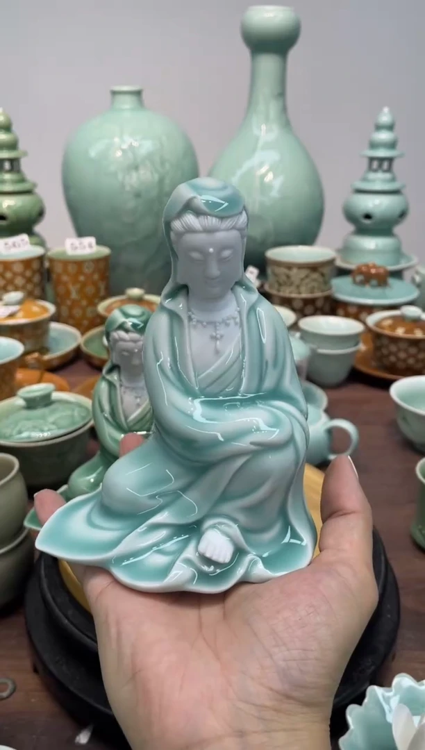 特价福利 微瑕 慧仙青瓷